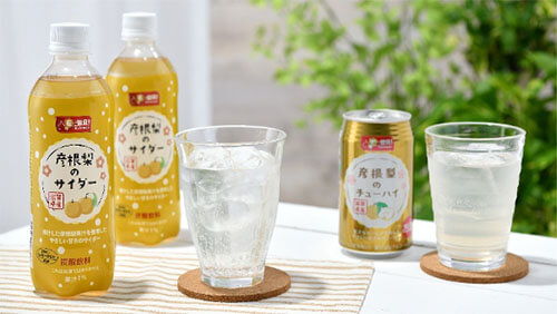 E-WA! 彦根梨のサイダー、彦根梨のチューハイの商品写真
