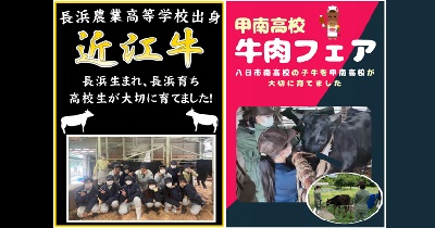 地元の高校生が育てた、滋賀県産の牛の販売会