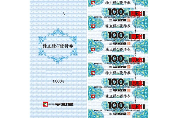 株主様ご優待券の見本画像